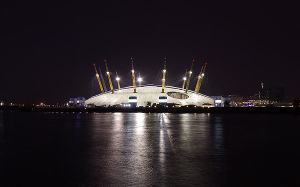 Britain welcomes the new millennium at the Dome