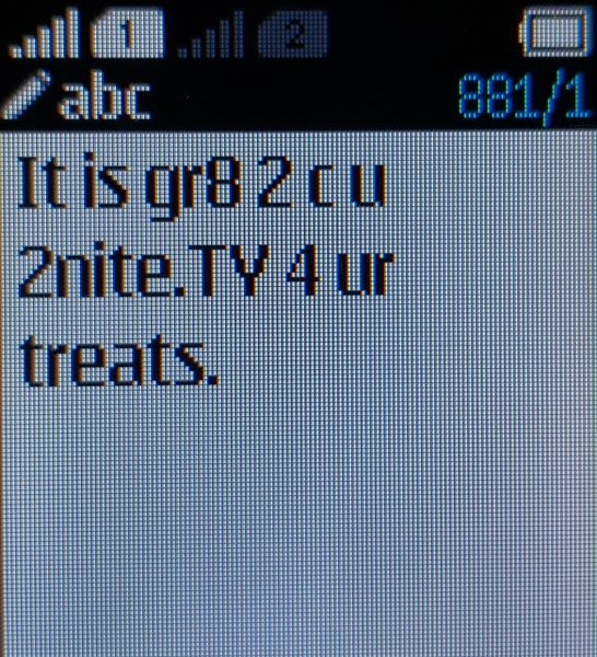 SMS texting