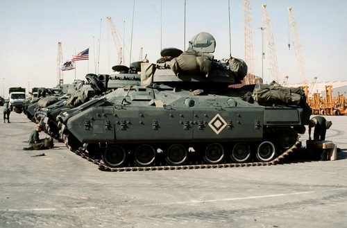 Operation Desert Shield deploys US troops to Saudi Arabia