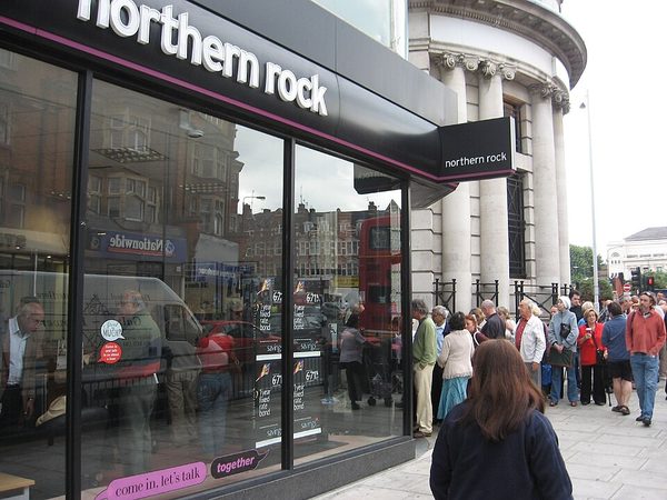 Northern Rock suffers the first UK bank run in over a century