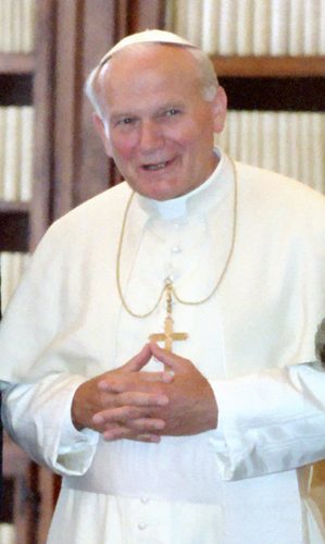 Pope John Paul II visits the United States on a cross-country tour