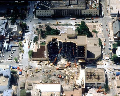 Oklahoma City bombing kills 168
