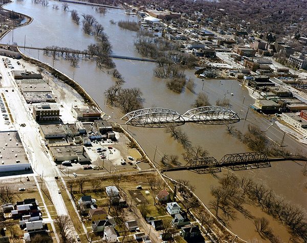 The Red River 'Flood of the Century' devastates southern Manitoba (April-May 1997)