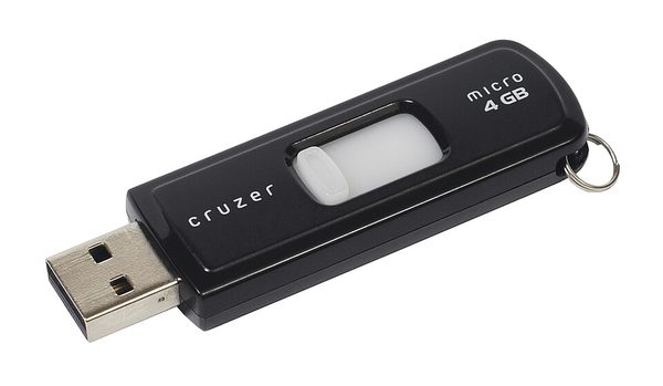 the USB flash drive