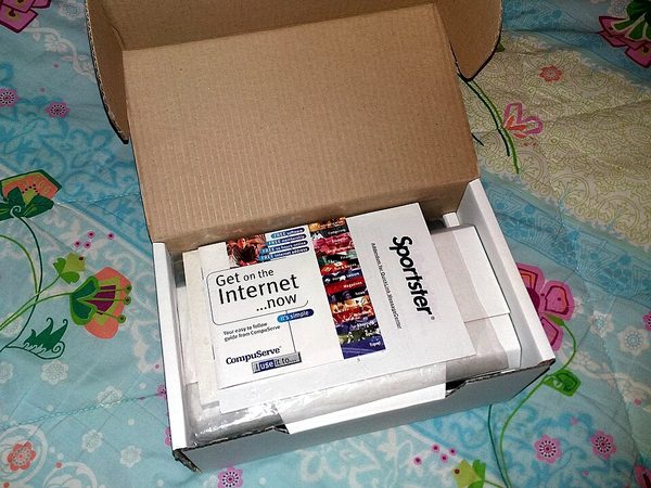 the home CD-ROM and dial-up modem