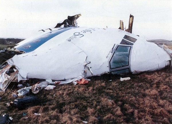 Pan Am Flight 103 bombed over Lockerbie