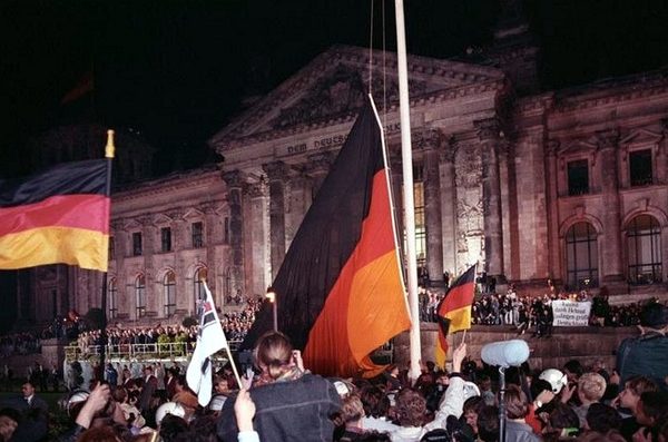 Germany reunifies as the Cold War ends
