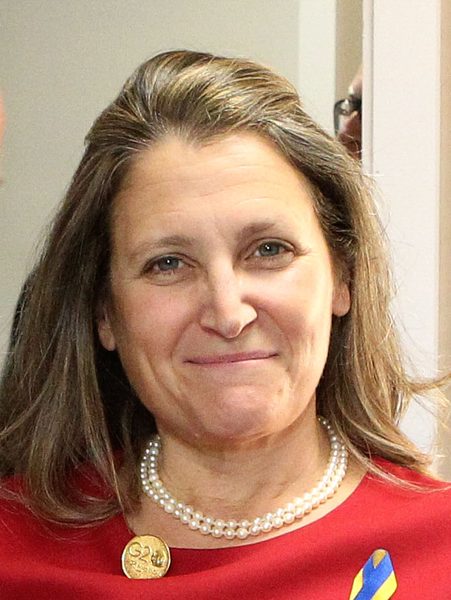 Finance Minister Chrystia Freeland resigns abruptly, triggering a political crisis for the Trudeau government (Dec 2024)