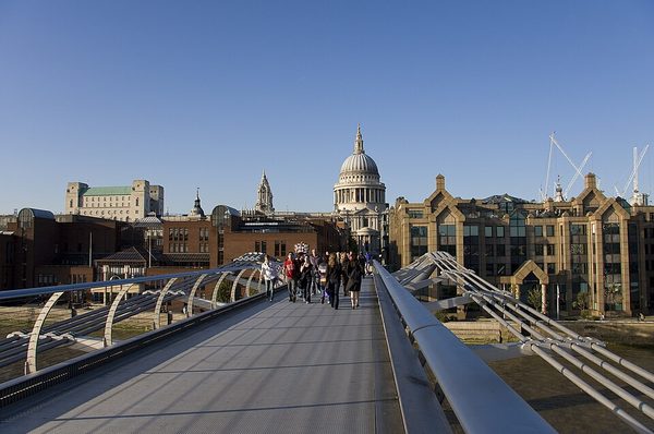 London's Millennium Bridge closes for wobbling