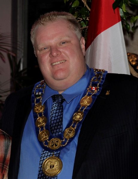 Toronto Mayor Rob Ford is diagnosed with cancer and withdraws from the mayoral race