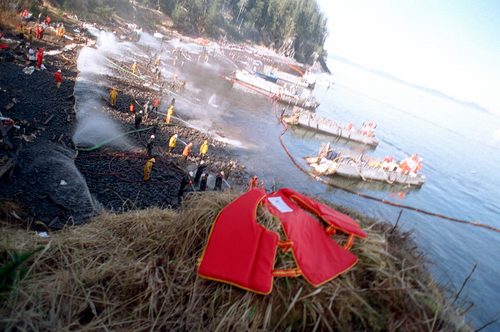 Exxon Valdez oil spill in Alaska