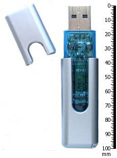 the USB memory stick