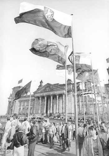 Germany reunifies as the Cold War order crumbles