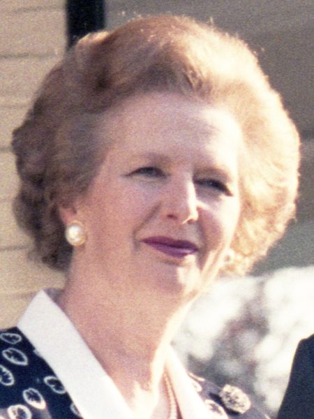 Thatcher wins a historic third term for the Conservatives
