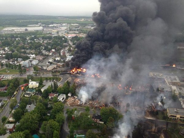 The Lac-Mégantic rail disaster kills 47 and levels the Quebec town's downtown (July 6) — voted Canada's top news story of the year