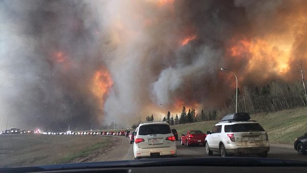 The Fort McMurray wildfire forces Alberta's largest-ever evacuation, May 2016.