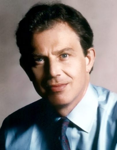 Tony Blair sweeps to power in a Labour landslide